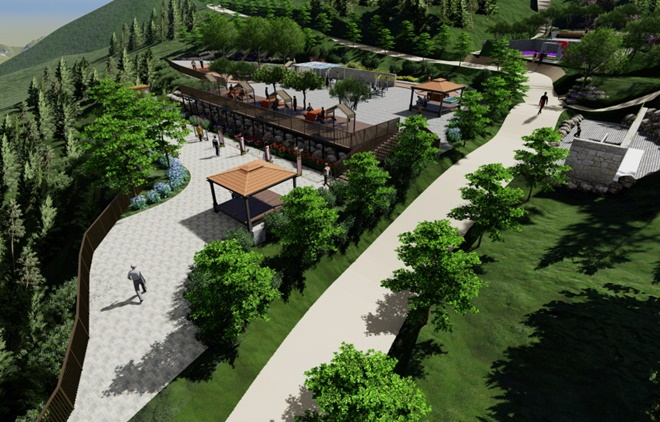 일광산 아침햇살 정원숲 경관사업 조감도.(제공=부산 기장군)