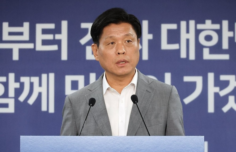 브리핑하는 조승래 대변인(사진=연합뉴스)