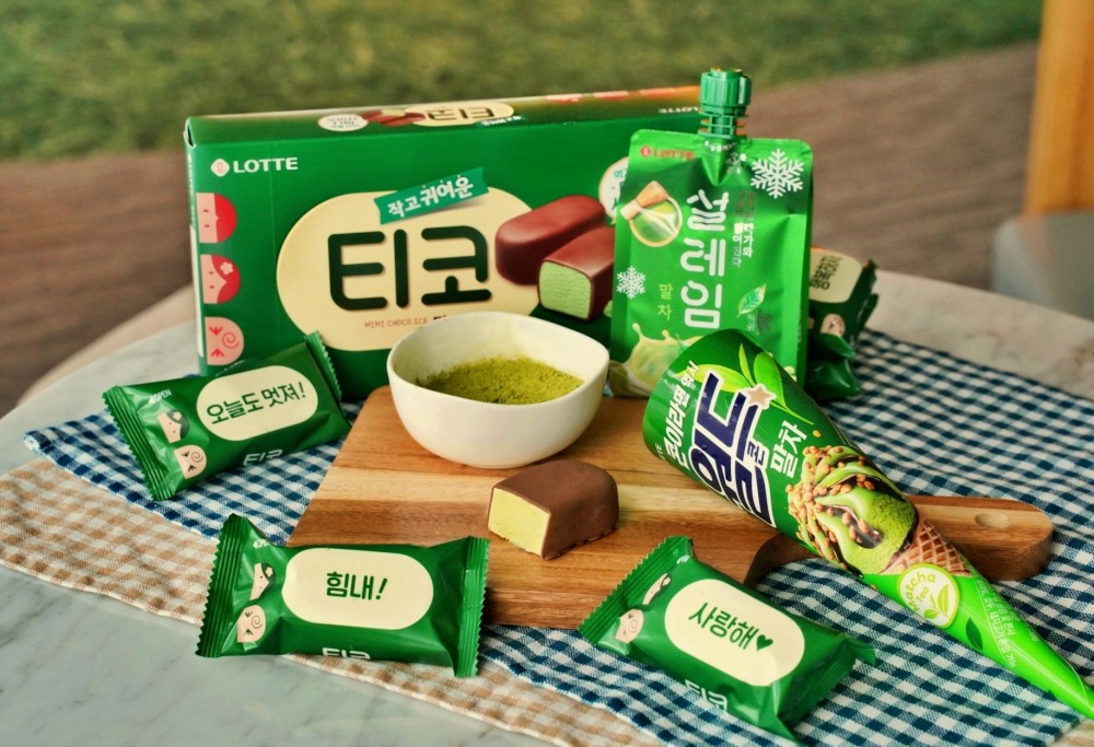 롯데웰푸드, '말차' 아이스크림 3종 선보여