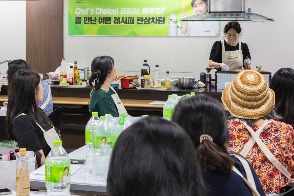 풀무원샘물, 여름철 한 상 차림 쿠킹클래스 진행
