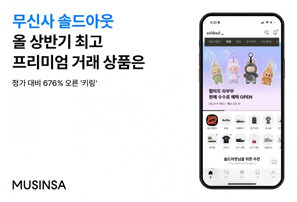 무신사 솔드아웃, 상반기 최고 프리미엄 상품 공개