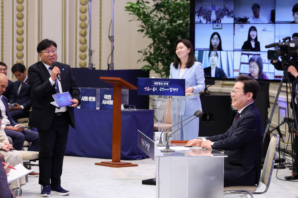 이재명 대통령, 취임 30일 기자회견(사진=연합뉴스)