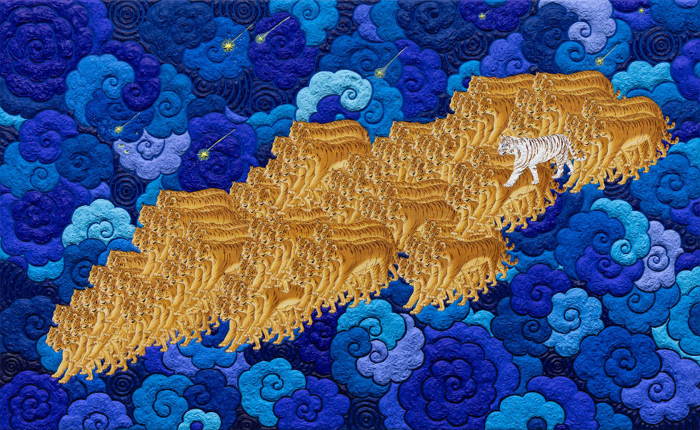 김경원 작가의 '푸른밤을 날아서' 사진=미래에셋증권