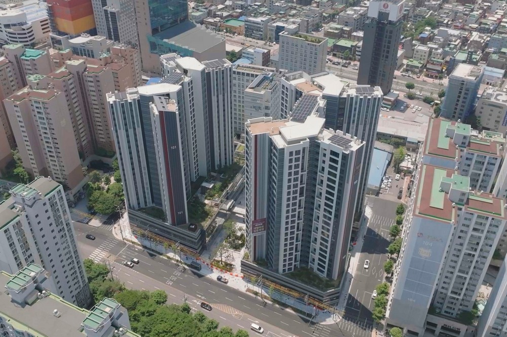 도봉 롯데캐슬 골든파크 단지 전경.