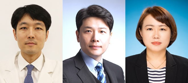 (왼쪽부터) 분당서울대병원 성형외과 정재훈 교수, 호남대학교 강효진 교수, 동국대학교 이주희 교수. 사진=분당서울대병원