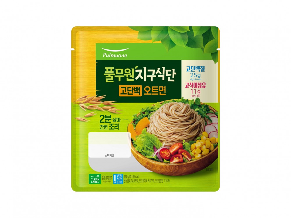 풀무원, ‘지구식단 고단백 오트면’ 선보여