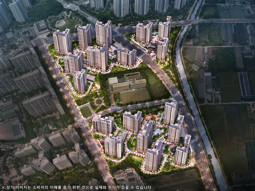 해링턴 플레이스 풍무 전체 조감도