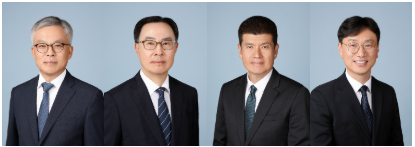 (왼쪽부터) 조남관 변호사, 문승욱 고문, 최성호 고문, 최용선 수석전문위원. 사진=법무법인 율촌