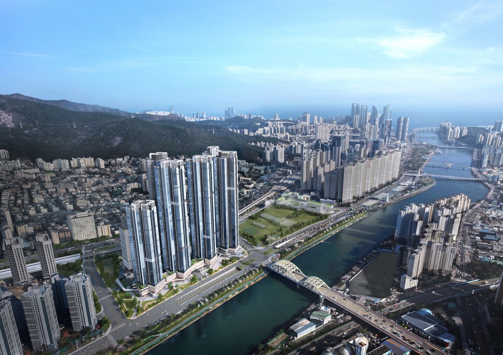 르엘 리버파크 센텀 조감도.(사진=롯데건설)