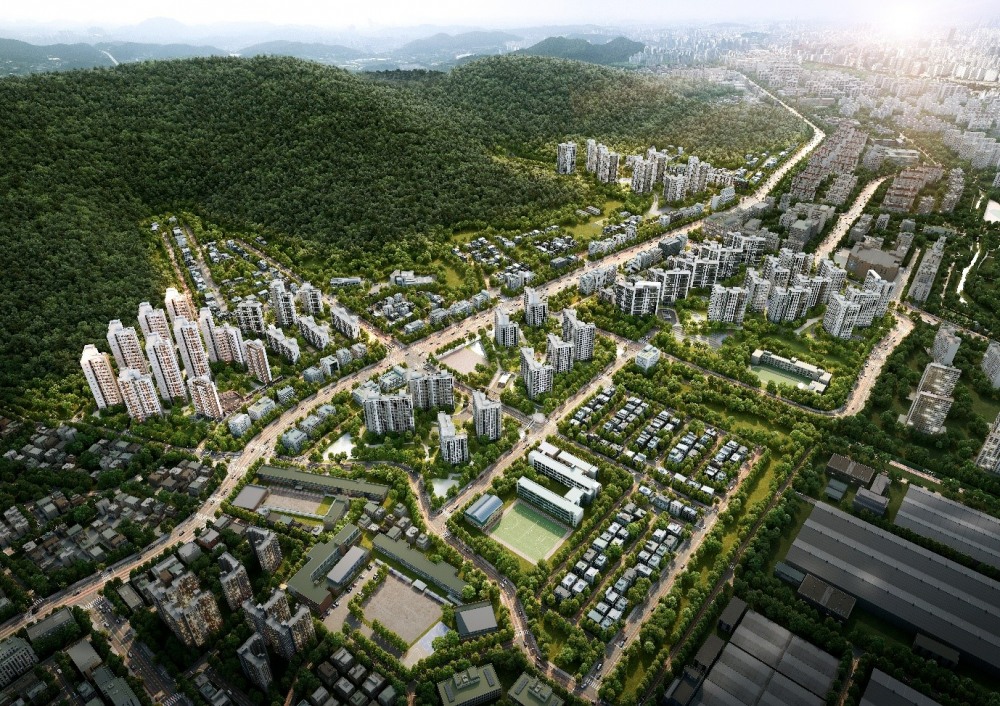 광명 유승한내들 라포레 조감도.