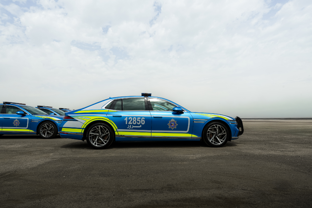 쿠웨이트 내무부 행사 운영용으로 맞춤 제작된 제네시스 G90.(사진=제네시스)