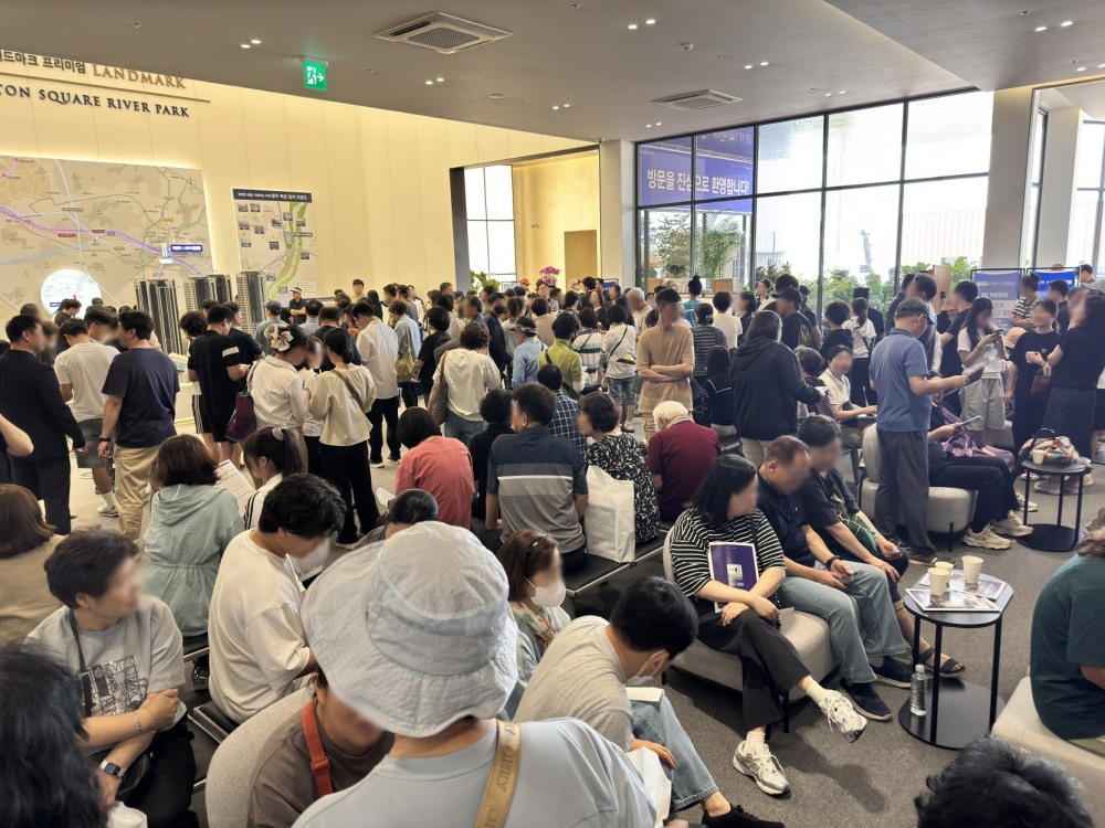 해링턴 스퀘어 리버파크 견본주택 내부.(사진=효성중공업)