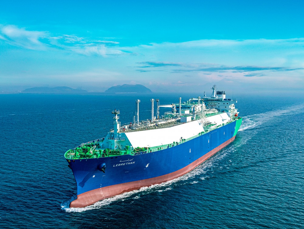 지난 2월 한화오션이 세계 최초로 건조한 200번째 LNG운반선.(사진=한화오션)