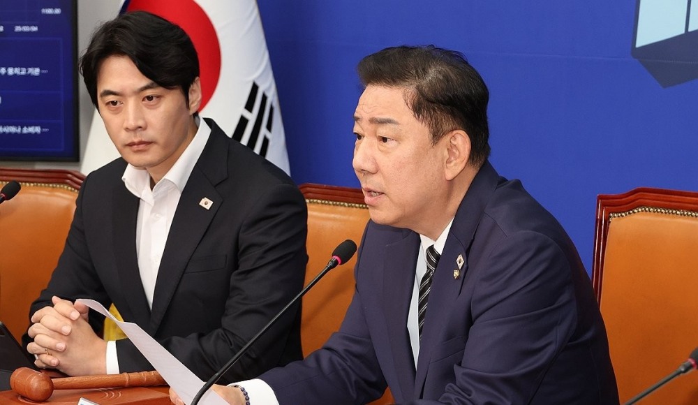 발언하는 김병기 당대표 직무대행(사진=연합뉴스)