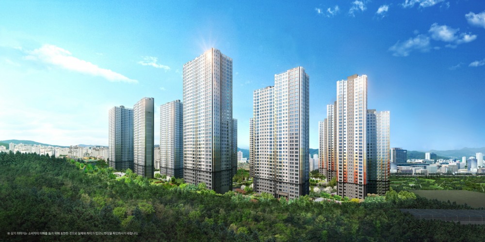 힐스테이트 용인포레 투시도.(사진=현대엔지니어링)