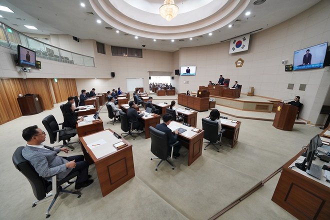 제351회 임시회 본회의 모습.(제공=부산진구의회)