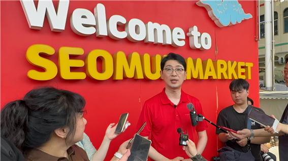 지난 2일 주진우 국민의힘 당대표 후보가 대구 서남시장을 방문했다. 사진=주진우 의원실