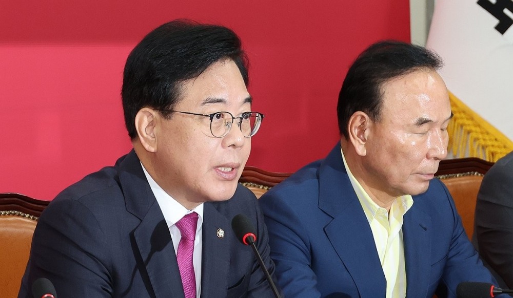 발언하는 국민의힘 송언석 비대위원장(사진=연합뉴스)