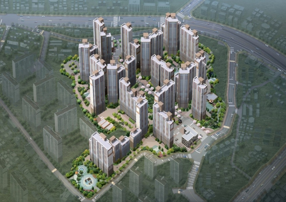 남양주 진주아파트 재건축 조감도.(사진=동문건설)