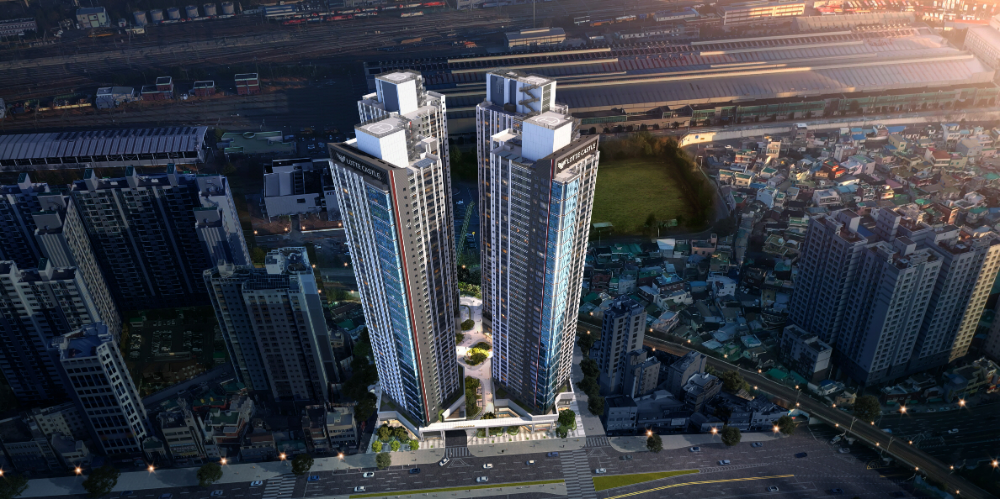 가야역 롯데캐슬 스카이엘 조감도.(사진=롯데건설)