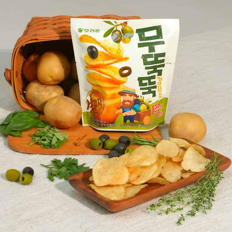 오리온, ‘무뚝뚝감자칩 올리브앤솔트맛’ 선보여
