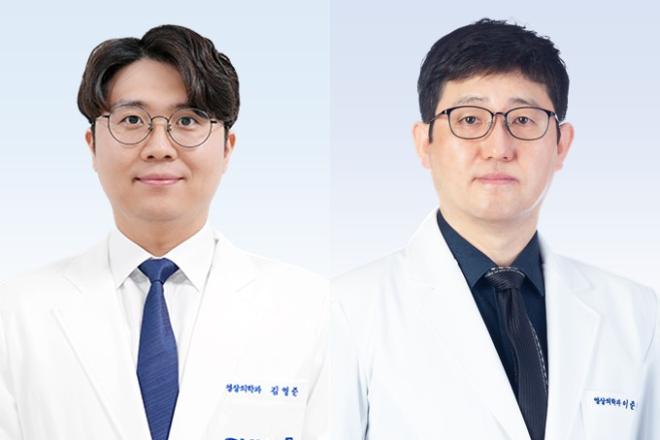 분당서울대병원 영상의학과 김영준 교수(좌), 이준우 교수(우). 사진=분당서울대병원