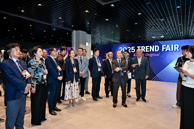 한국패션협회 성래은 회장 현장사진 전경. (사진=포도컴)