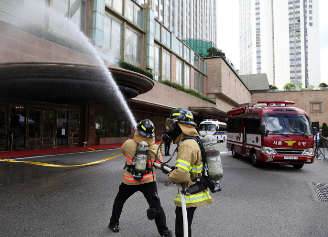 2025년 테러 대응 관계기관 합동훈련.(사진=롯데호텔앤리조트)