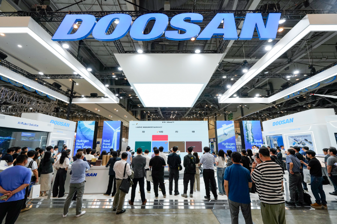 두산, 기후산업국제박람회서 AI 시대 에너지 솔루션 선보여