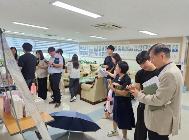 청양군, 청양교육지원청에서 찾아가는 고향사랑기부제 홍보