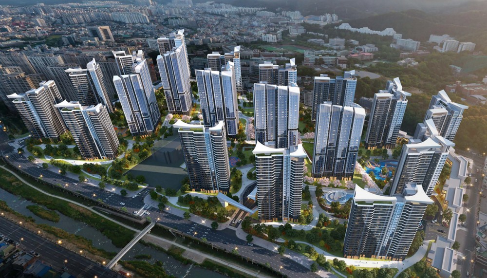 HDC현대산업개발이 선보이는 광주 학동4구역 재개발 사업 조감도.(사진=HDC현대산업개발)