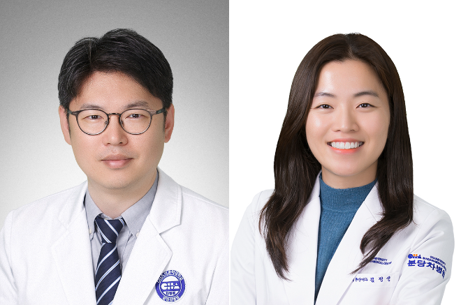 (왼쪽부터) 분당차병원 종양내과 전홍재, 김정선 교수. 사진=분당차병원