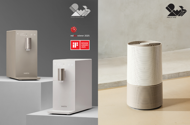 교원 웰스(Wells), 직수정수기 ‘슬림원’ IDEA 디자인 어워드 은상 수상