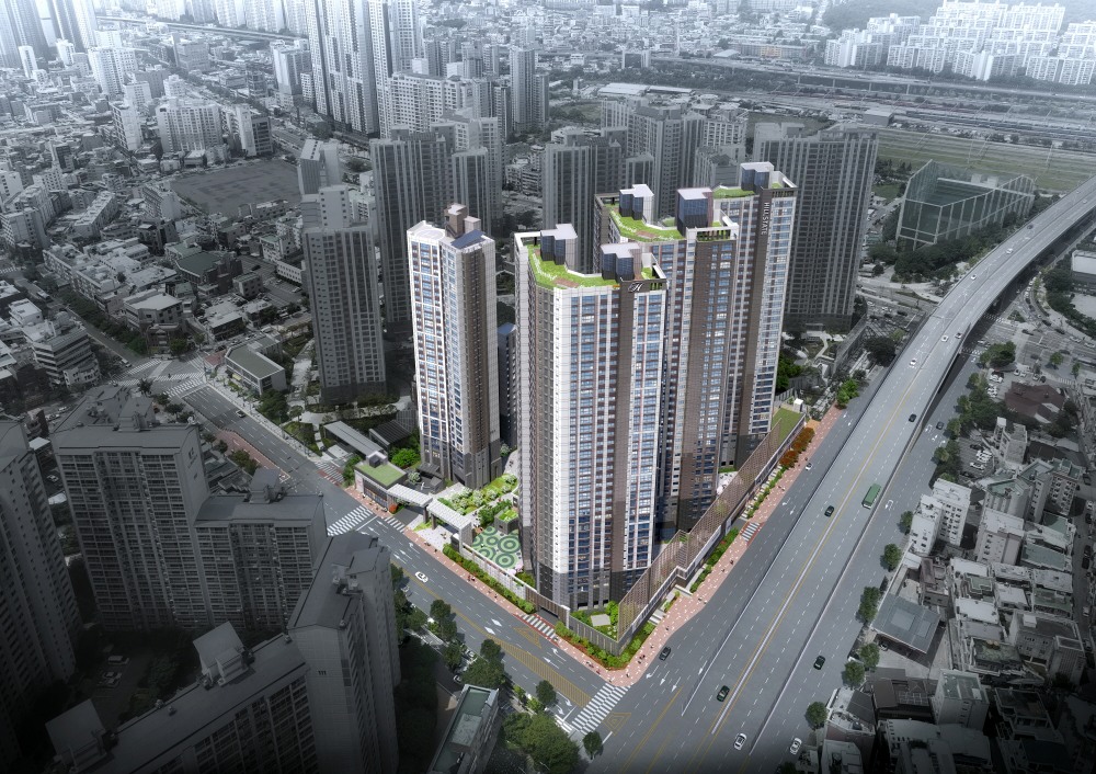 힐스테이트 가야 통합 조감도.(사진=현대건설)