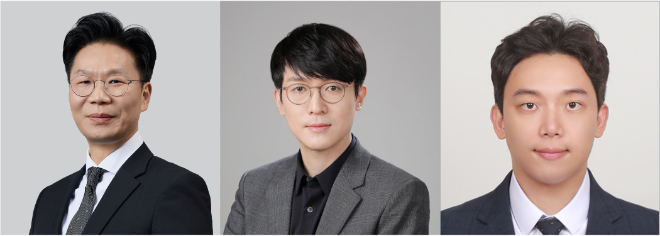 (왼쪽부터) 고려대 의대 융합의학교실 조일주 교수, 연세대 생명공학과 조승우 교수, 경북대학교 전자공학부 신효근 교수. 사진=고대의대