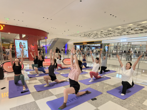 젝시믹스, 中 13개 매장서 릴레이 요가 클래스 선보여