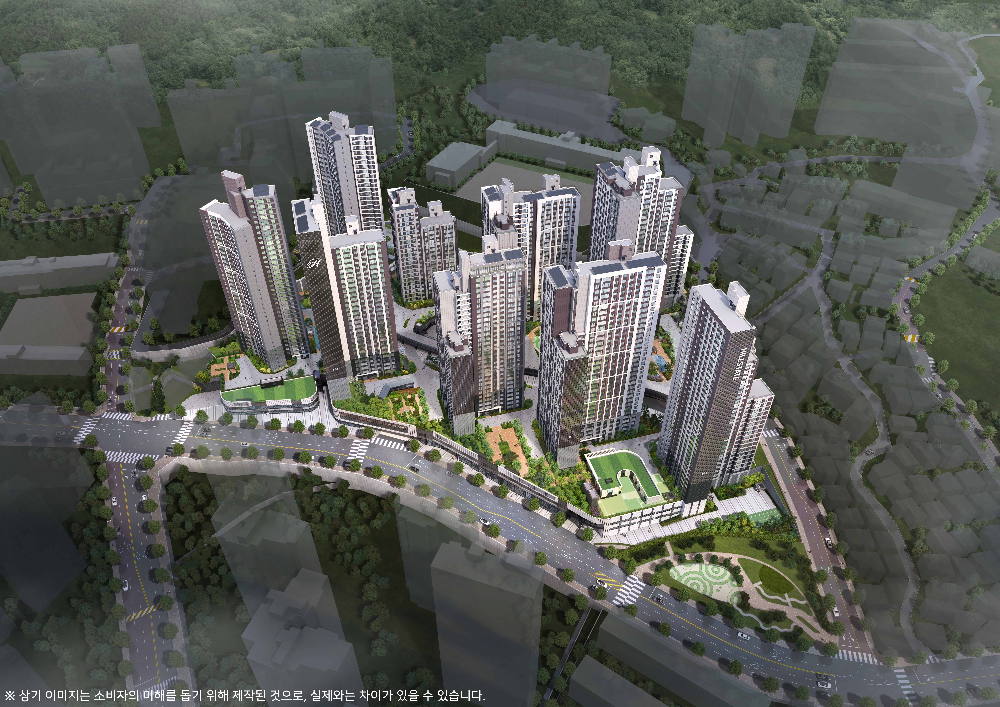 힐스테이트 사직아시아드 조감도.(사진=현대건설)