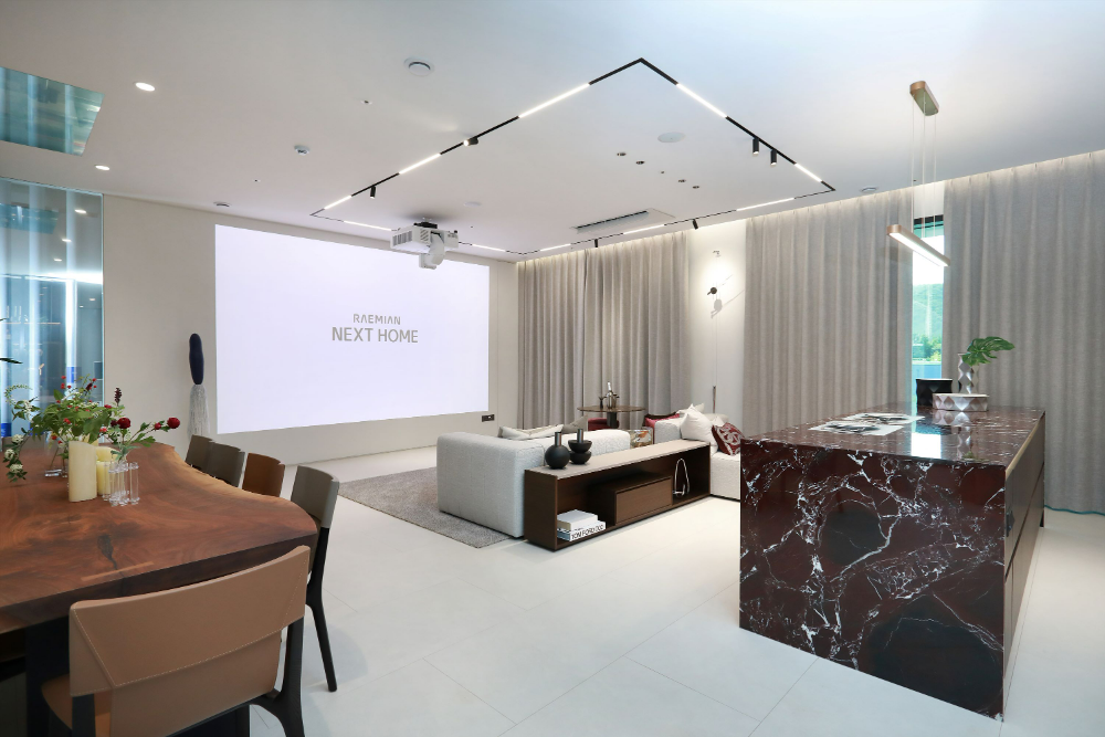 '넥스트 라멘'으로 확장한 통합형 거실 구조.(사진=삼성물산 건설부문)