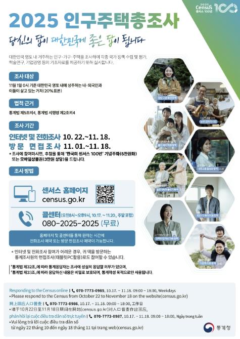 괴산군, ‘2025 인구주택총조사’ 실시
