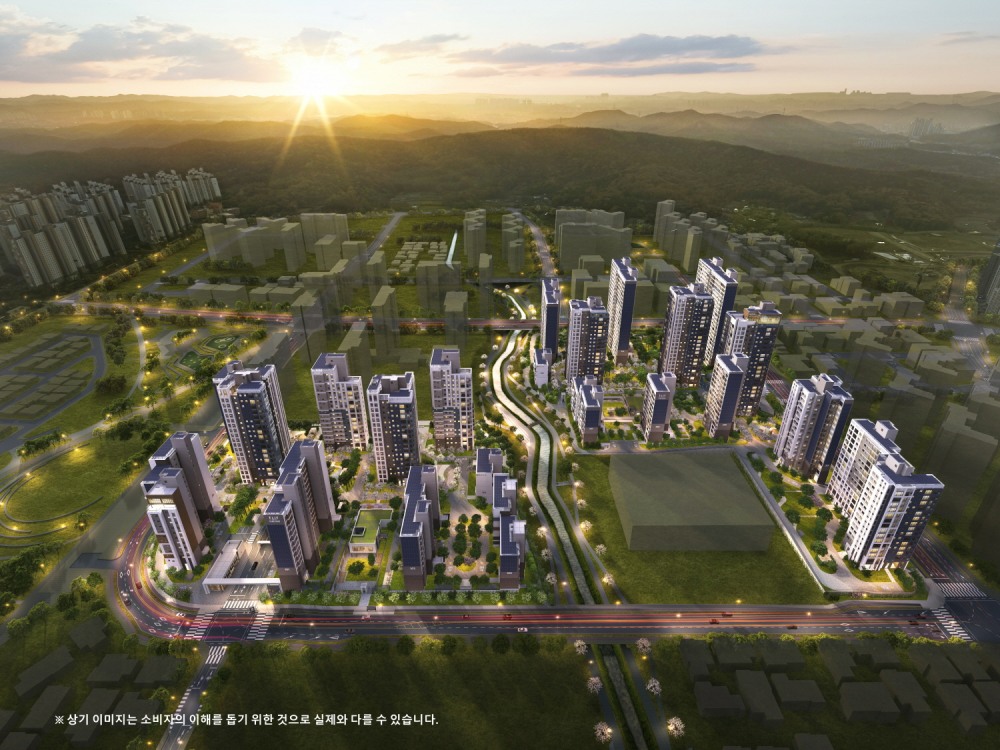 엘리프 한신더휴 수원 조감도.(사진=계룡건설)