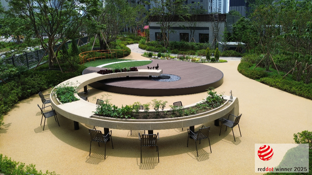 레드닷 디자인 어워드 수상작 ‘팜핏’을 적용한 ‘더샵 일산퍼스트월드’.(사진=포스코이앤씨)