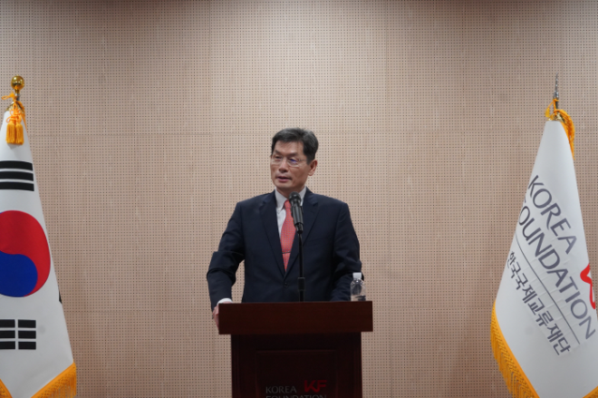 한국국제교류재단 김기환 이사장. 사진=KF