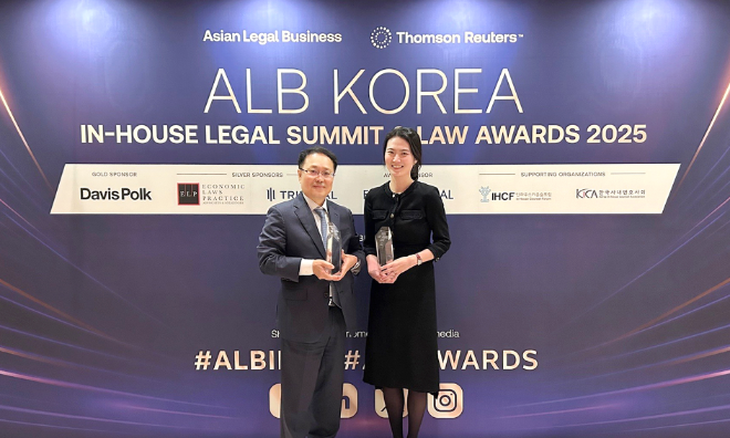 법무법인 화우, ALB 한국법률대상 ‘올해의 IP 변호사·올해의 젊은 변호사’ 상 수상