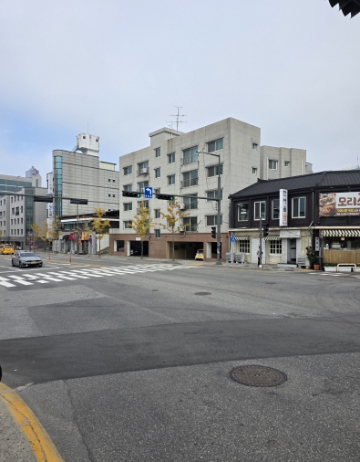 신호 체계로 전환된 춘천미술관 사거리