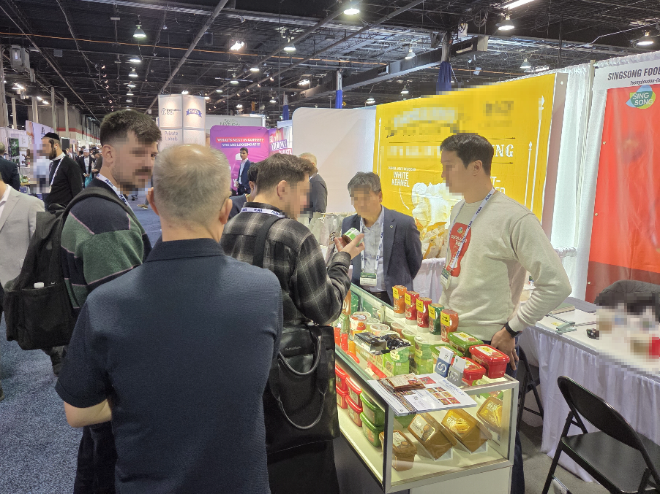 미국 시카고 박람회 PLMA 참가 현장 이미지. (사진=신송식품)