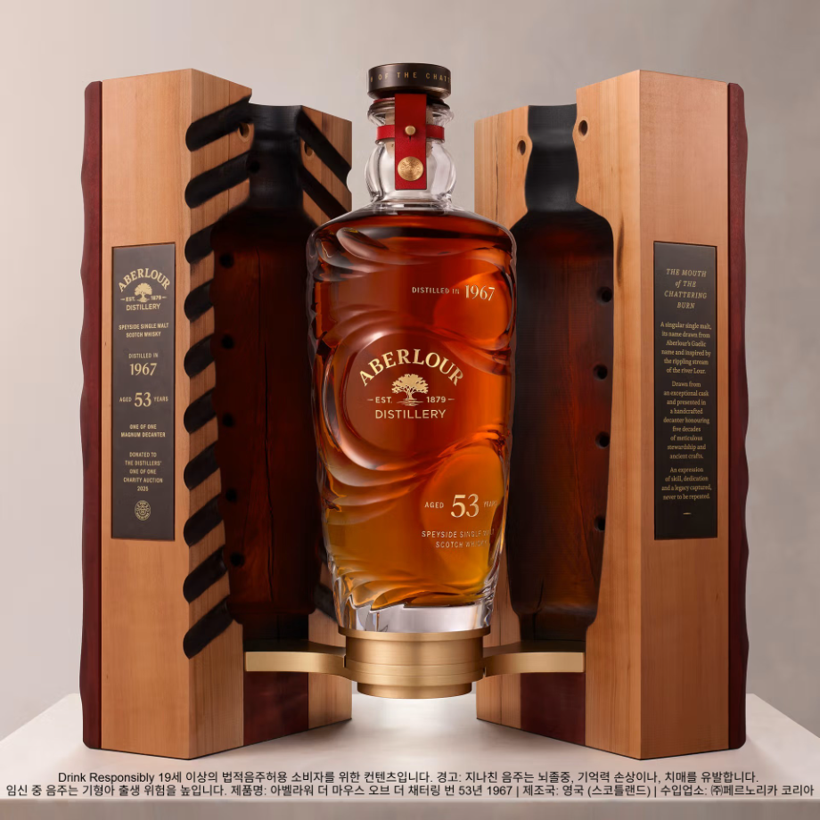 페르노리카 코리아, 아벨라워 53년 위스키 경매서 1억 원 낙찰
