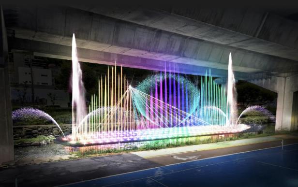 서대문구 홍제천 음악분수 예상도