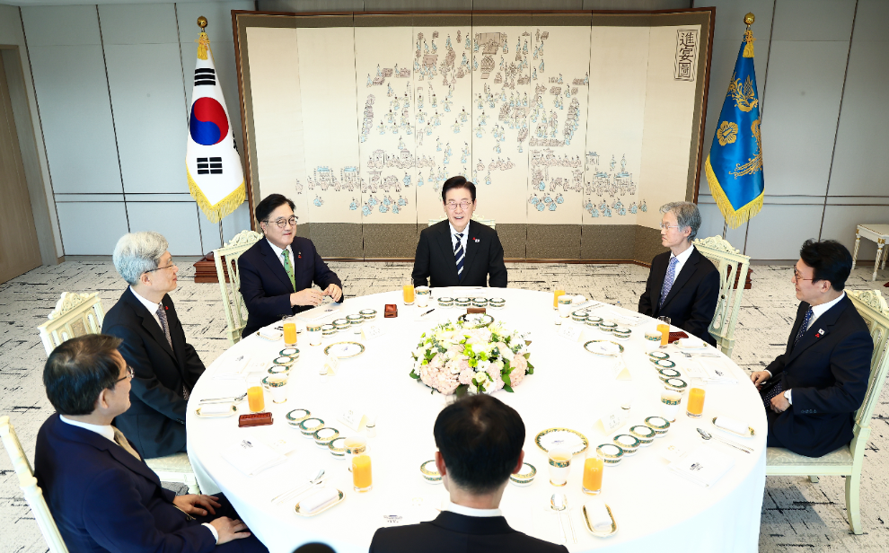 이재명 대통령, 5부 요인 초청 오찬 발언(사진=연합뉴스)