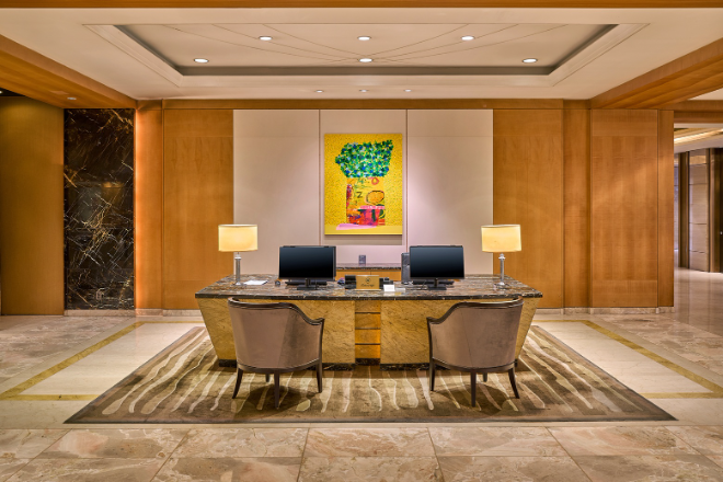 롯데호텔 서울, 이명미 작가 기획 전시 진행 이미지.(사진=롯데호텔 서울)