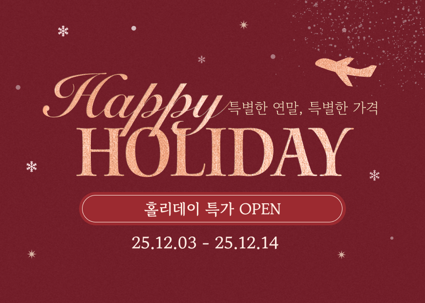 티웨이항공, ‘해피 홀리데이’ 연말 특가 프로모션 진행